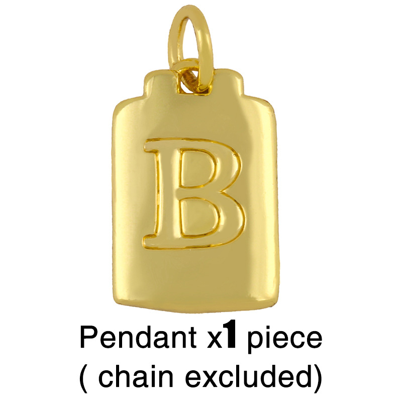 Fashion Letter 18k Gold Plated Necklace In Bulk display picture 25