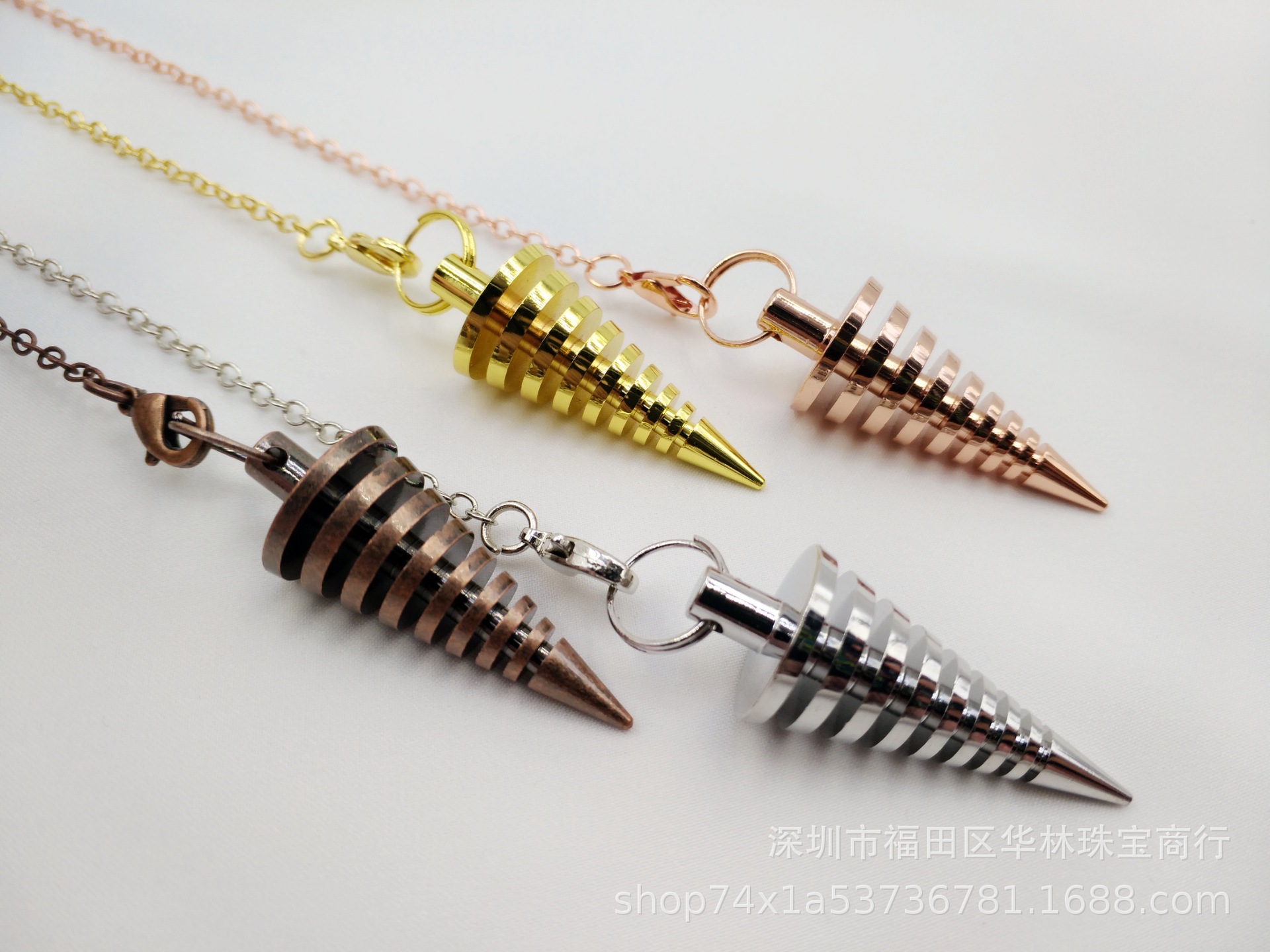 Hualin Jewelry Nine-layer Copper Cone Gyro Gravity Concentrated Pendant Cross-border Foreign Trade New Products