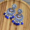 Long retro earrings with tassels, India