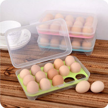 15格鸡蛋盒冰箱保鲜盒 便携户外野餐防磕碰收纳鸡蛋盒塑料鸡蛋盒