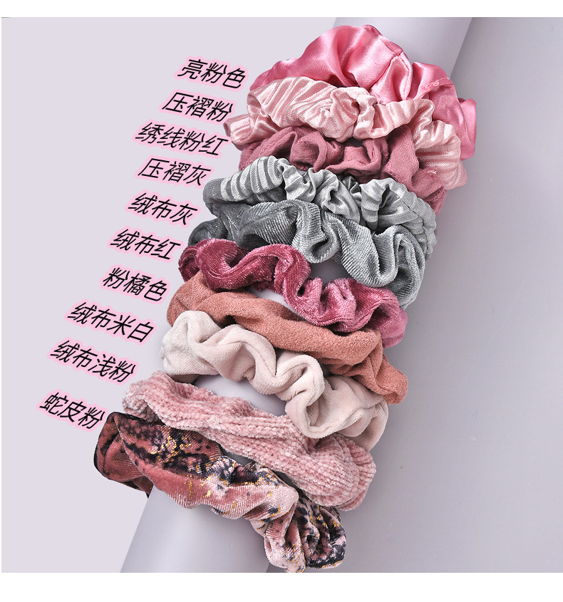 Flannel Large Intestine Circle Fashion Velvet Hair Rope Set display picture 3