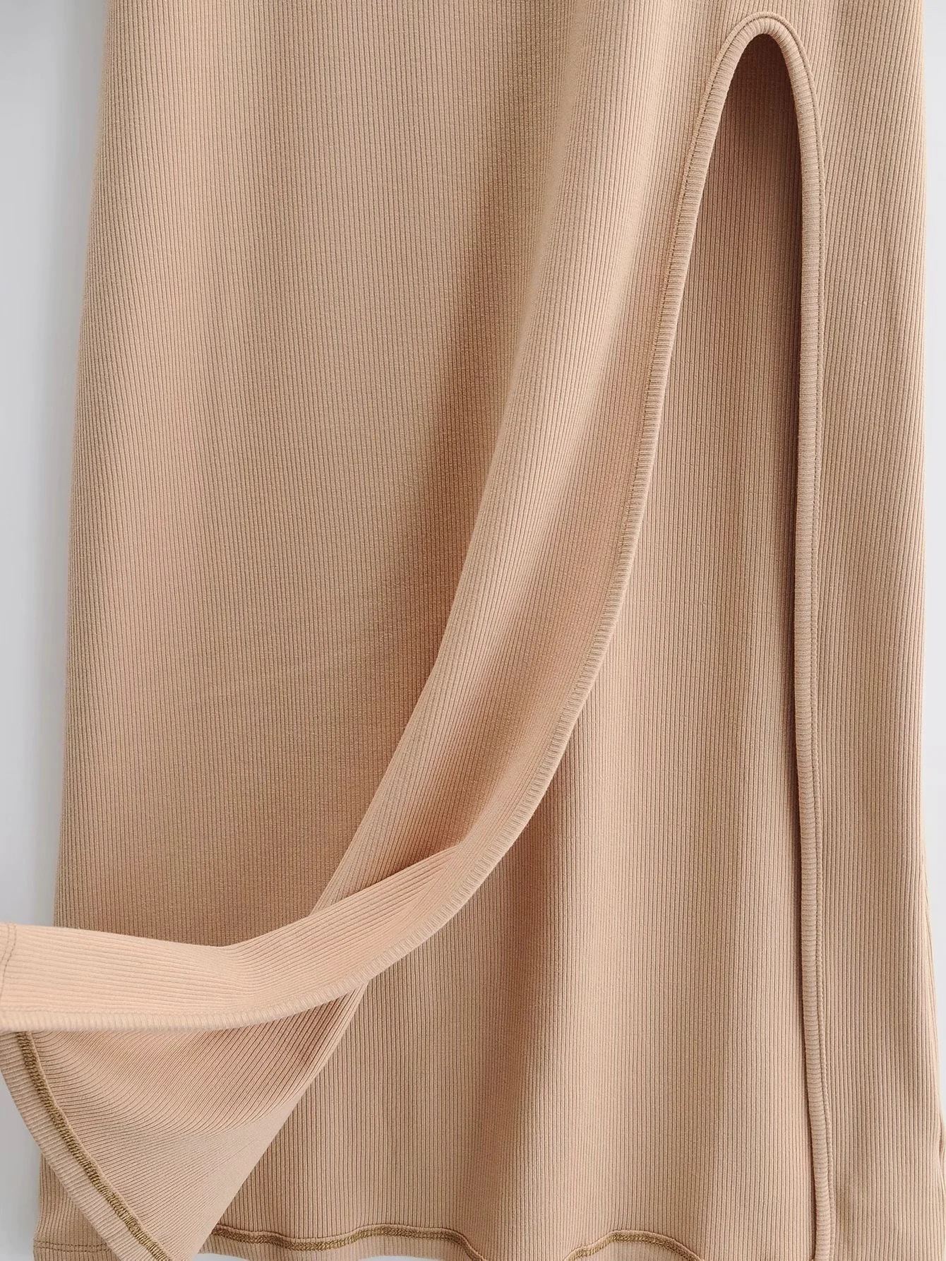 autumn and winter side slit long dress NSAC13955