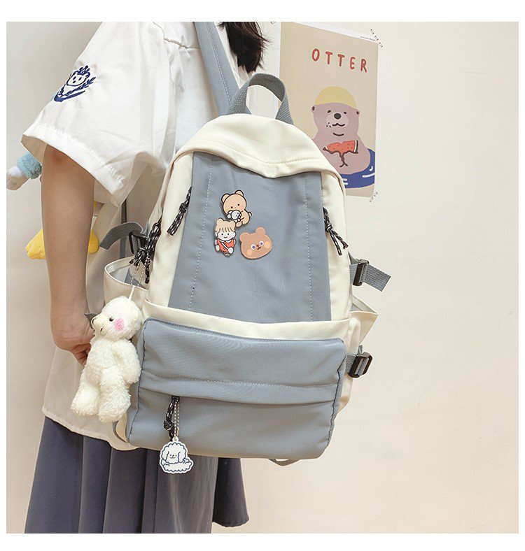 Korean Simple Large Capacity Schoolbag display picture 39