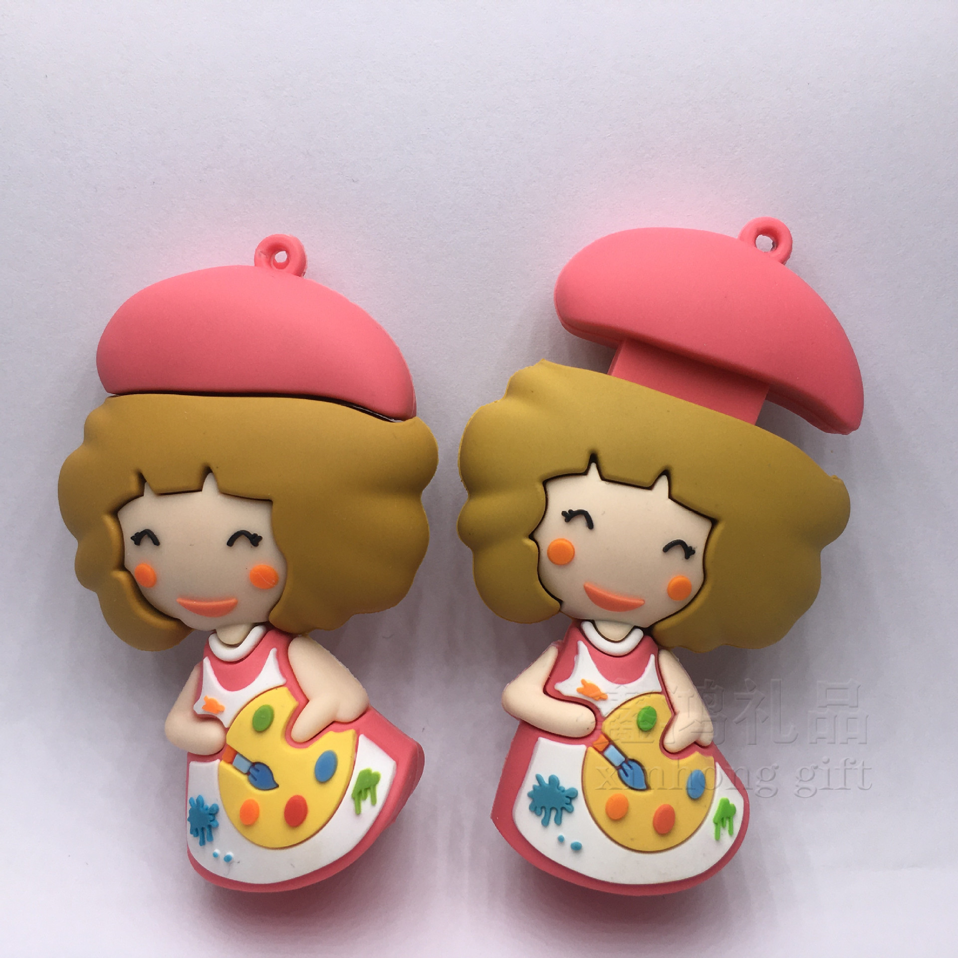 實體工廠PVC定制U盤外殼卡通動漫IP人物企業形象吉祥物促銷禮品