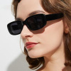 Square sunglasses, fashionable glasses, European style, simple and elegant design, 2020, punk style