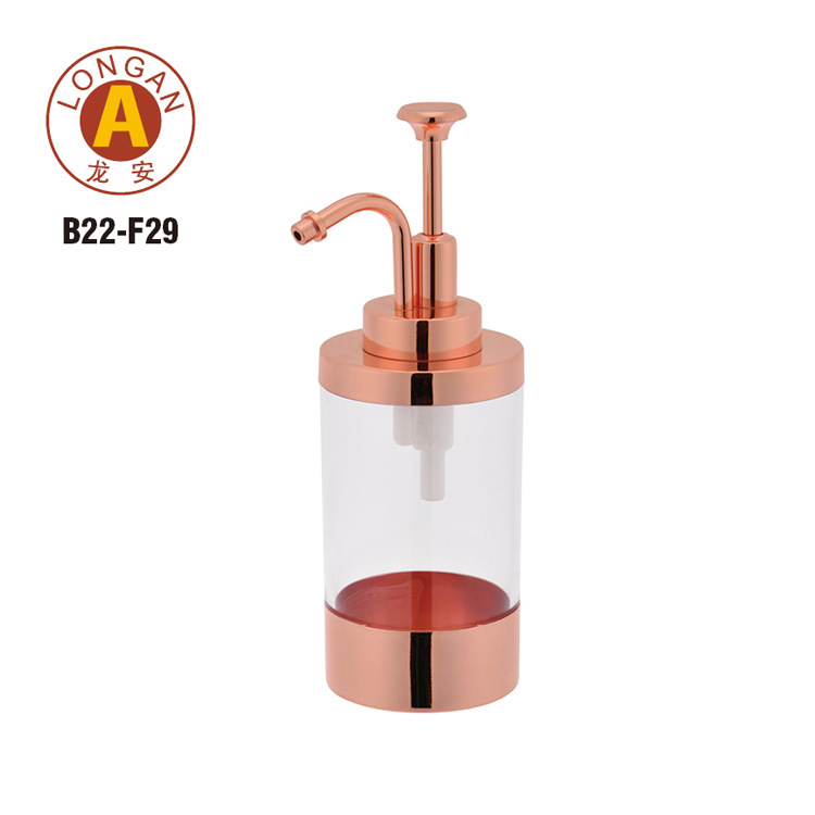 龙安B22-F29厂家不锈钢液瓶 酒店家居卫浴套装 浴室台式皂液器