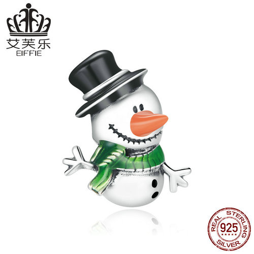 Afler European and American popular DIY bracelet necklace beaded oil drop s925 accessories sterling silver Christmas combination