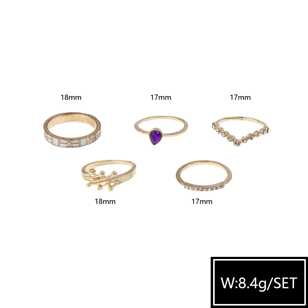 5g Weight Artificial Gemstones Inlay Material Rings Classification 1 Set Quantity Daily Occasion Alloy Material Geometric Pattern Women's Gender Inlay Design Simple Style Style Simple Style Geometric Alloy Inlay Artificial Gemstones Women's Rings 9