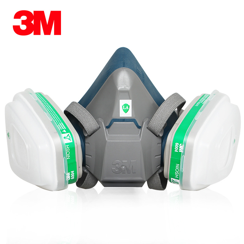 3m6502 con 6004 máscara antivirus metilamina amoníaco laboratorio químico gas olor máscara protectora especial