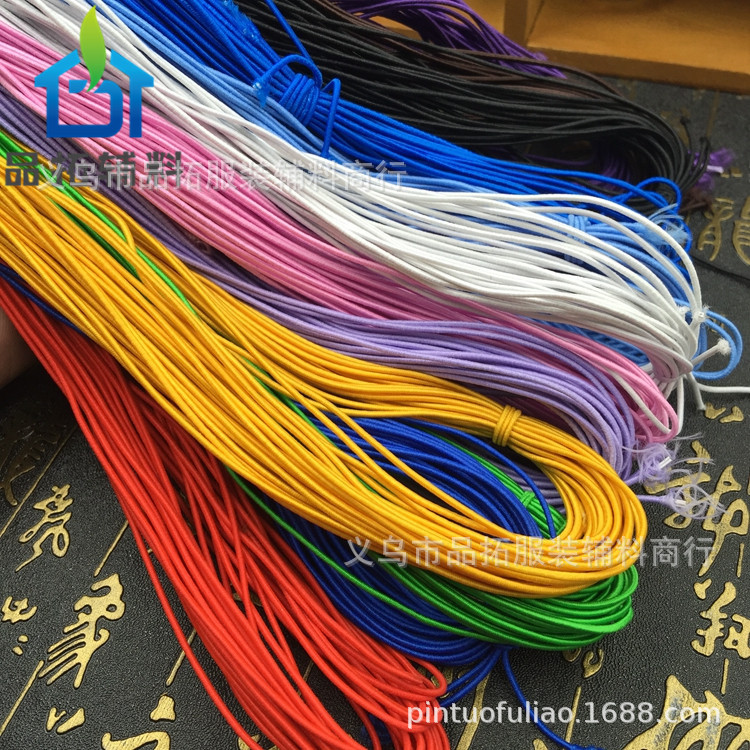 Import elastic strap, woven bracelet, 1.2mm