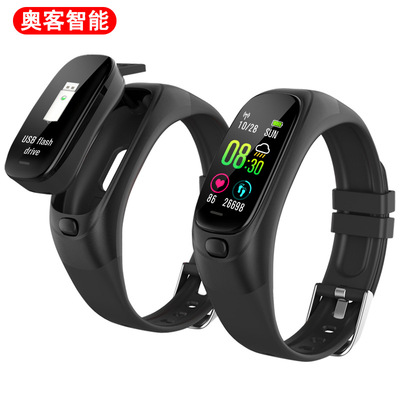 CES12 new pattern 32G Privacy USB drive intelligence Bracelet intelligence Wearing Heart Rate Healthy Monitor waterproof Bracelet