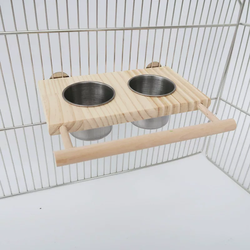 Кормушка для птиц Parrot Stainless Steel Food Box Food Cup Food Barls Food Bowl Drinking Water Bowl Water Cup Brew