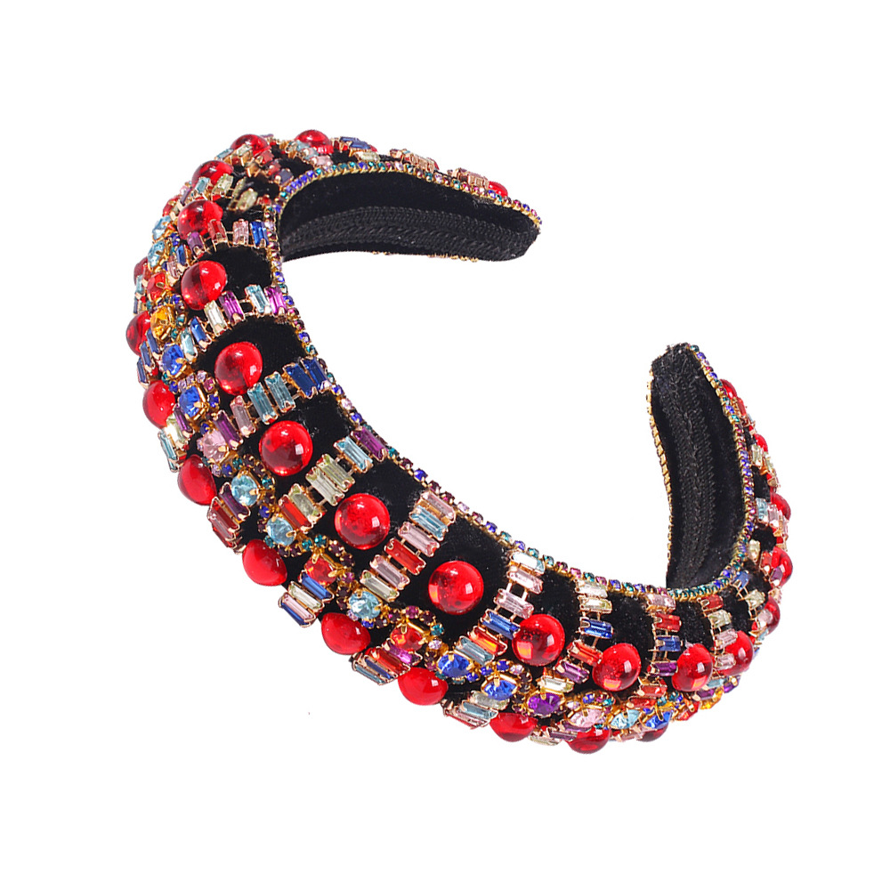 Fashion Baroque Thick Sponge Women's Hot Sale Diamond Hair Accessories Wholesale display picture 8