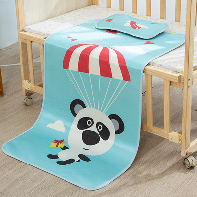 Bamboo baby summer sleeping mat summer Borneol Cartoon printing 3d Two-sided Baby summer sleeping mat Rattan seats children summer sleeping mat