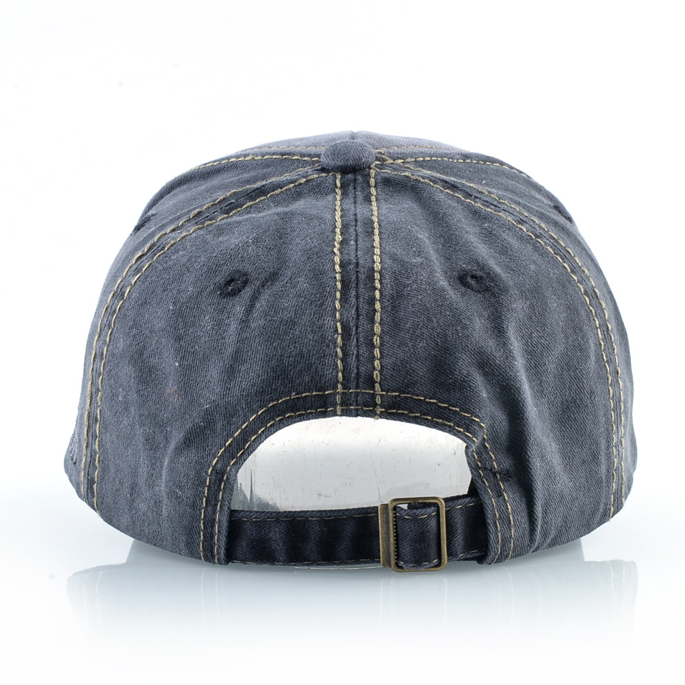 Washed Denim Baseball Cap Men's And Women's Trend Shark Personality Cap Spring And Autumn Shade Hat_voghion.com