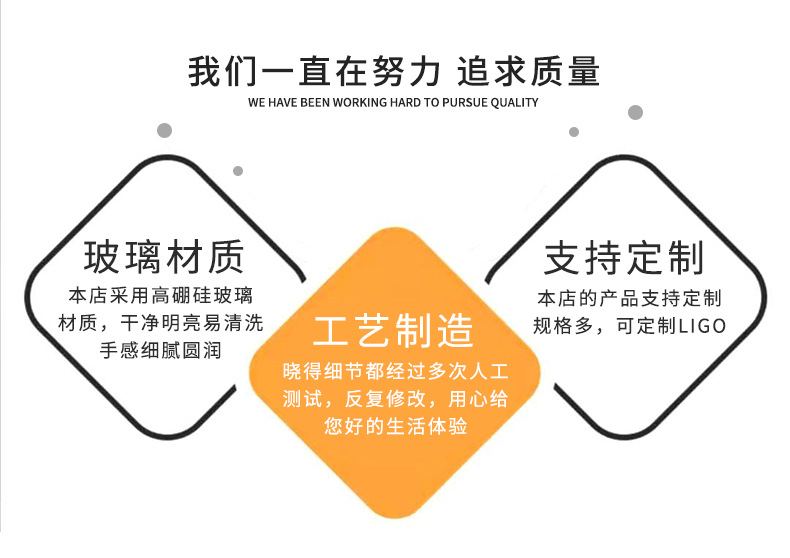 高硼硅玻璃收纳盒 透明五谷杂粮食品保鲜盒 高硼硅密储物罐详情4