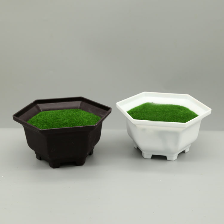 The manufacturer supplies P007 weighted foam plastic flower POTS and flocked artificial flower POTS detail image 3