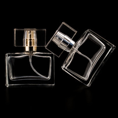 30ml扁四方形透明玻璃香水瓶高檔透明噴霧瓶分裝瓶化妝品空瓶