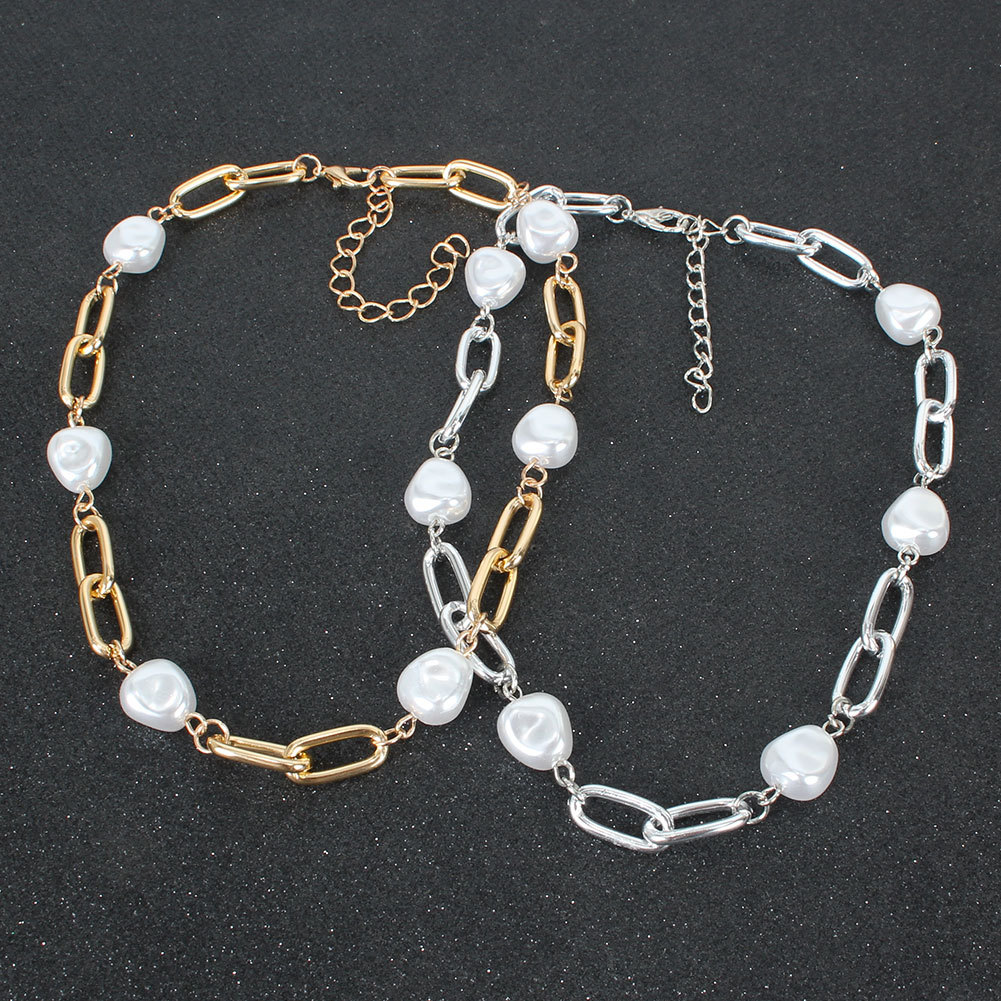 Fashion Square Box Chain Necklace display picture 5