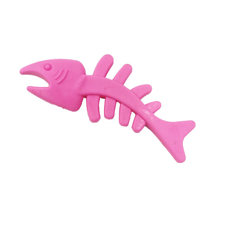 Suministro directo de fábrica de goma perro de juguete TPR dientes molares resistentes a mordeduras-Fortalecimiento de peces juguete para mascotas suministros para mascotas al por mayor