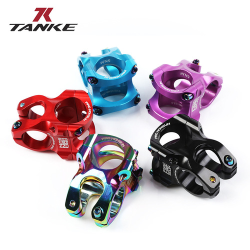 TANKE Carbon Mountain Bike Ultra-Light Short Handlebar Rise XC/Enduro Hollow Aluminum Handlebar Stem