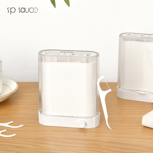 Automatic flossing classic bow family size portable toothpick floss box portable floss stick ultra-fine floss stick set