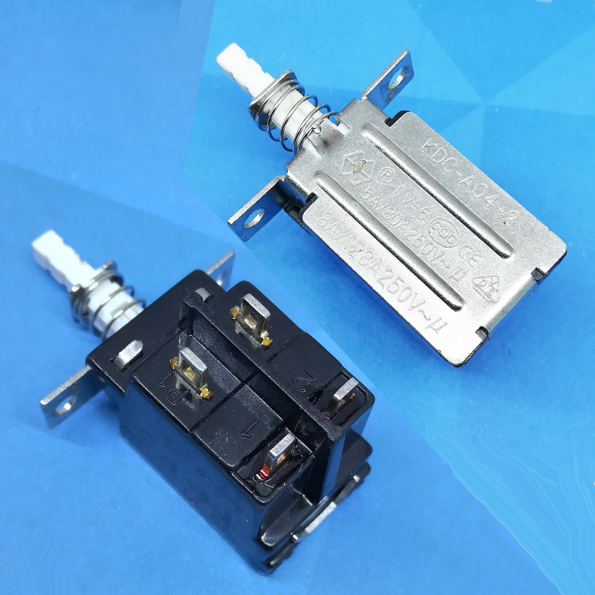 KDC4大功率电流按钮直键推动自锁常开常闭复位电视机顶盒电源开关