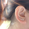 Fashionable trend earrings, Japanese and Korean, city style, wholesale