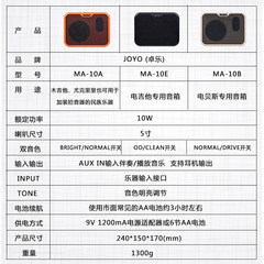 One piece drop shipping] JOYO Zhuo Le MA10 playing and singing speaker portable acoustic guitar electric bass electric guitar audio