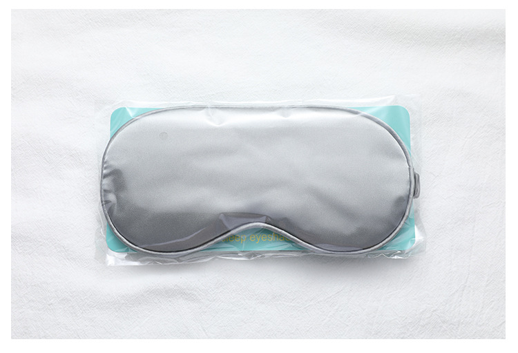 Cross-border Artificial Silk Cloth Eye Patch Bag Two-piece Set Storage Sleep Eye Mask Set Portable Shading Eye Mask display picture 1