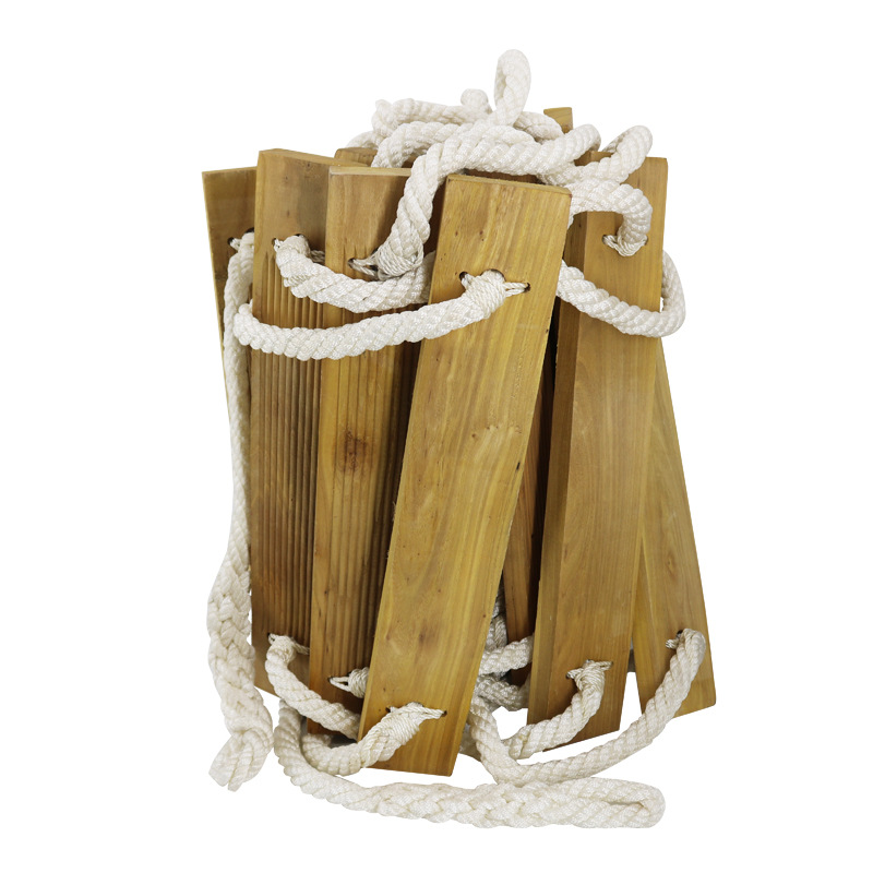 In-stock Outdoor Escape Climbing, Wooden Climbing Ladder, Soft Ladder For High-altitude Work Training_desvips.com