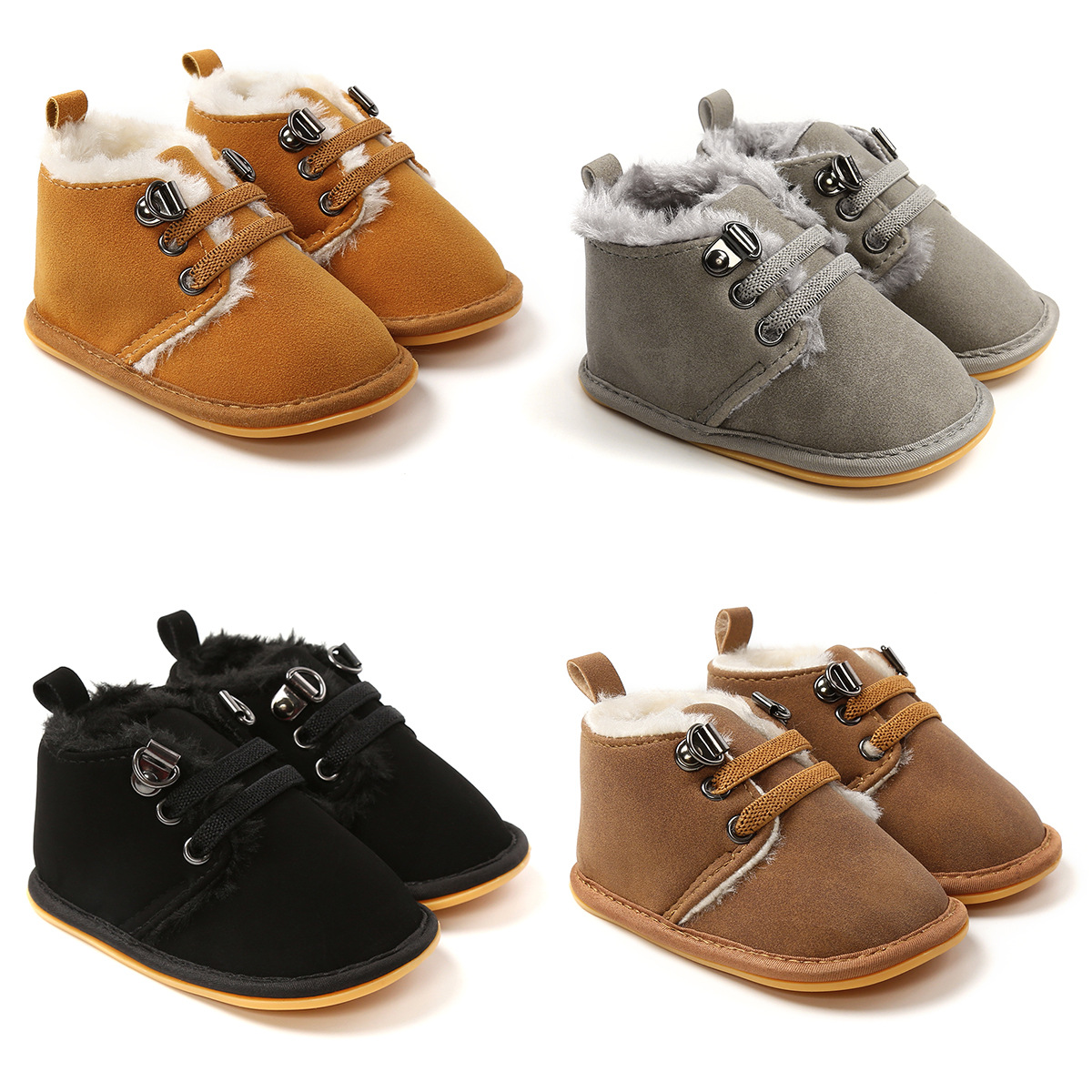 New winter small wool boots baby shoes w...