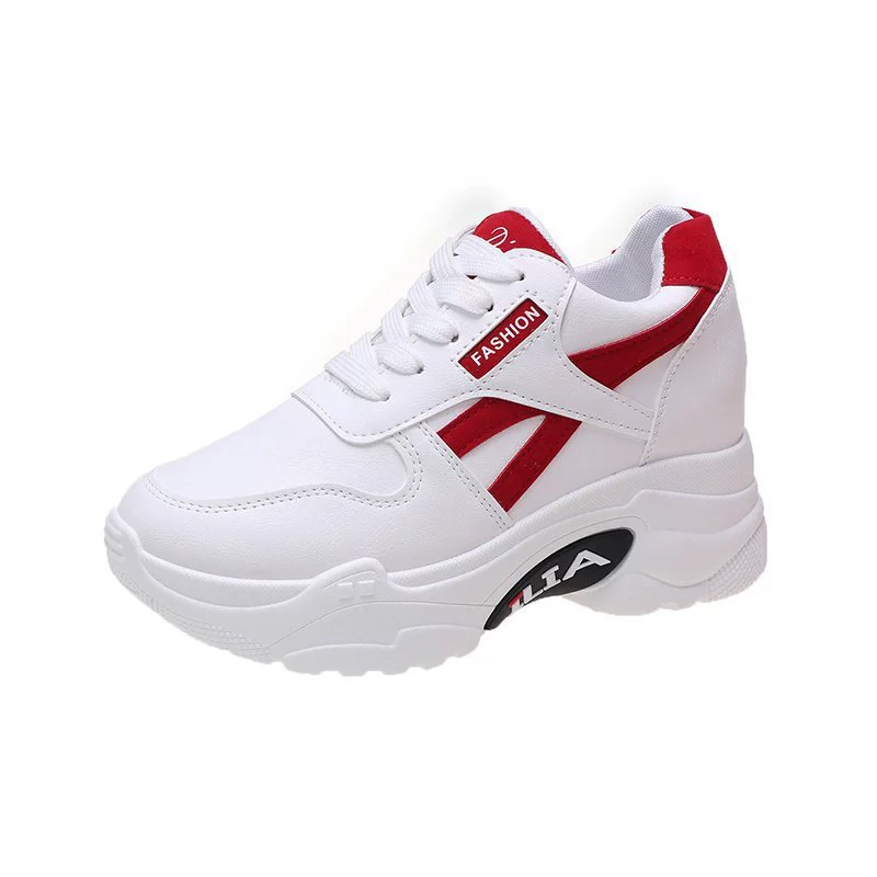 Demi-season mesh high shoes platform for leisure, 2020, internet celebrity