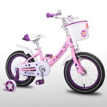 STITCH祺娃娃儿童自行车英国女孩4岁8岁粉色