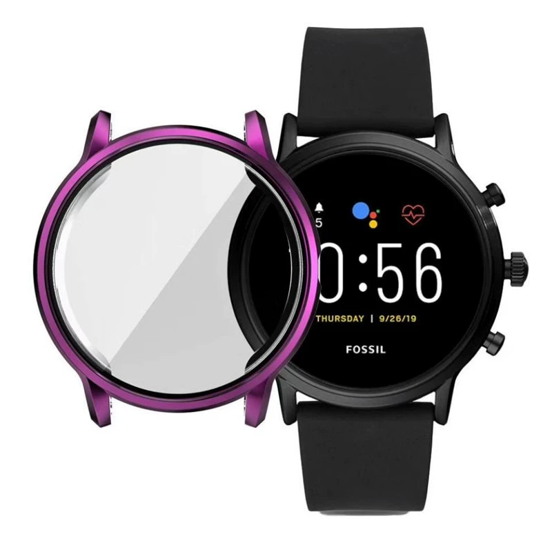 Новый совместимый комплект Fossil Series Gen5 Garlyle Все включено защитная оболочка электроплатированная TPU против падения мягкая оболочка