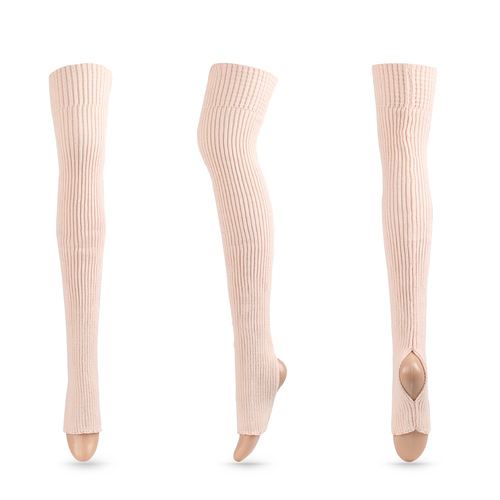 Adult latin ballet dance long tube socks yoga warm wool leg protection socks cover extended knee-length pedal pile socks