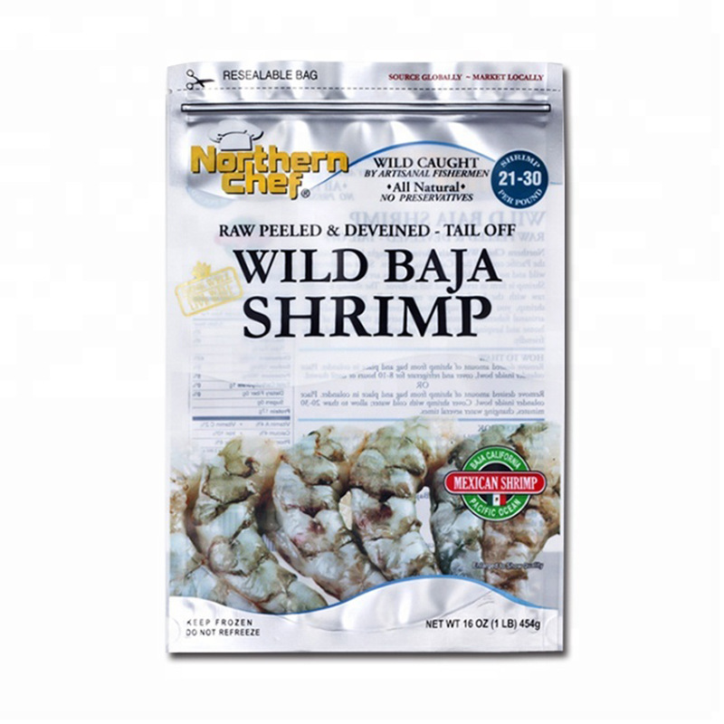 定制印刷冷冻包装袋海鲜速冻保鲜存储包装袋扣板袋带托盘袋子定制