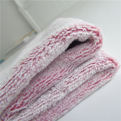 膠印 雙面珊瑚絨 雙面粉色珊瑚絨 短毛絨 毛毯嬰兒被單服裝家紡料