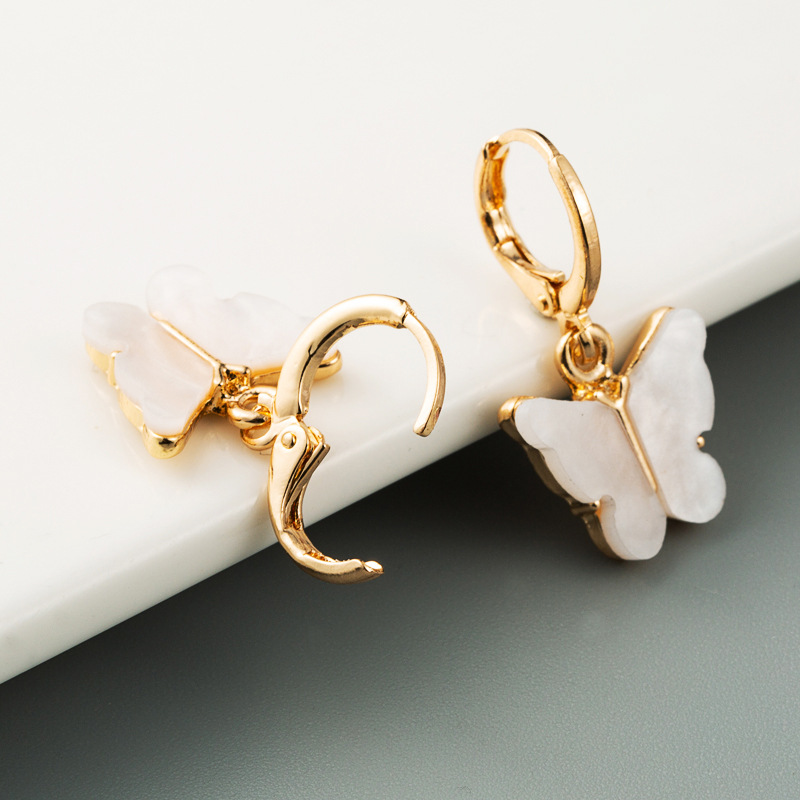 South Korea Shell Butterfly Earring  Niche Earring  Wild Wholesale Nihaojewelry display picture 3