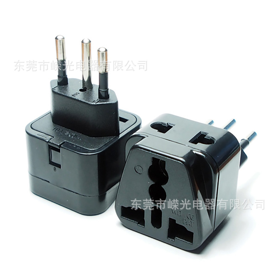 WDI-11A-1 瑞士转换插座 嵌入式插头 一转二插座 瑞士旅游插头