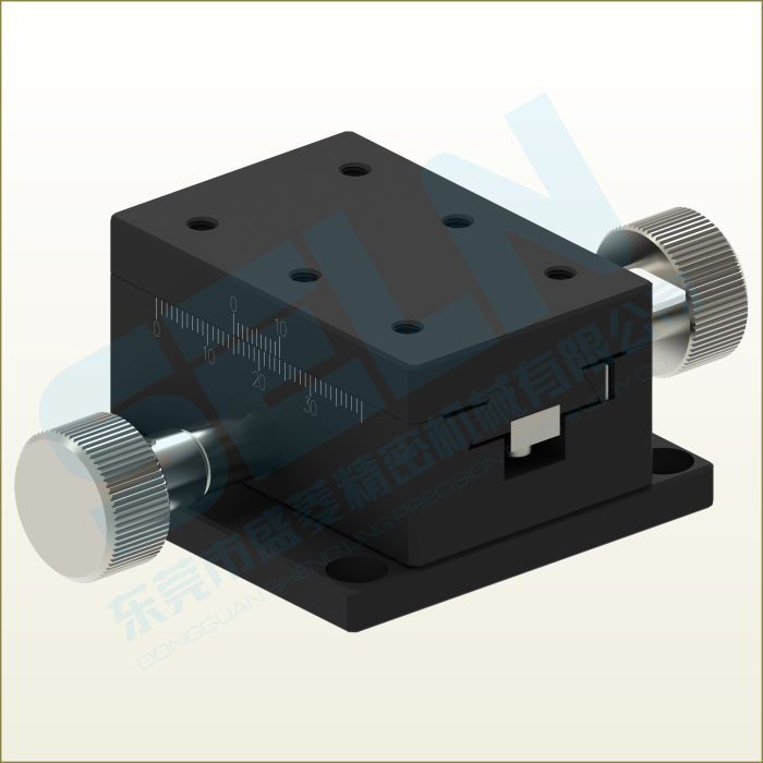 供应X轴LWX4060-W双手轮调节燕尾槽手动平台齿轮齿条驱动位移滑台