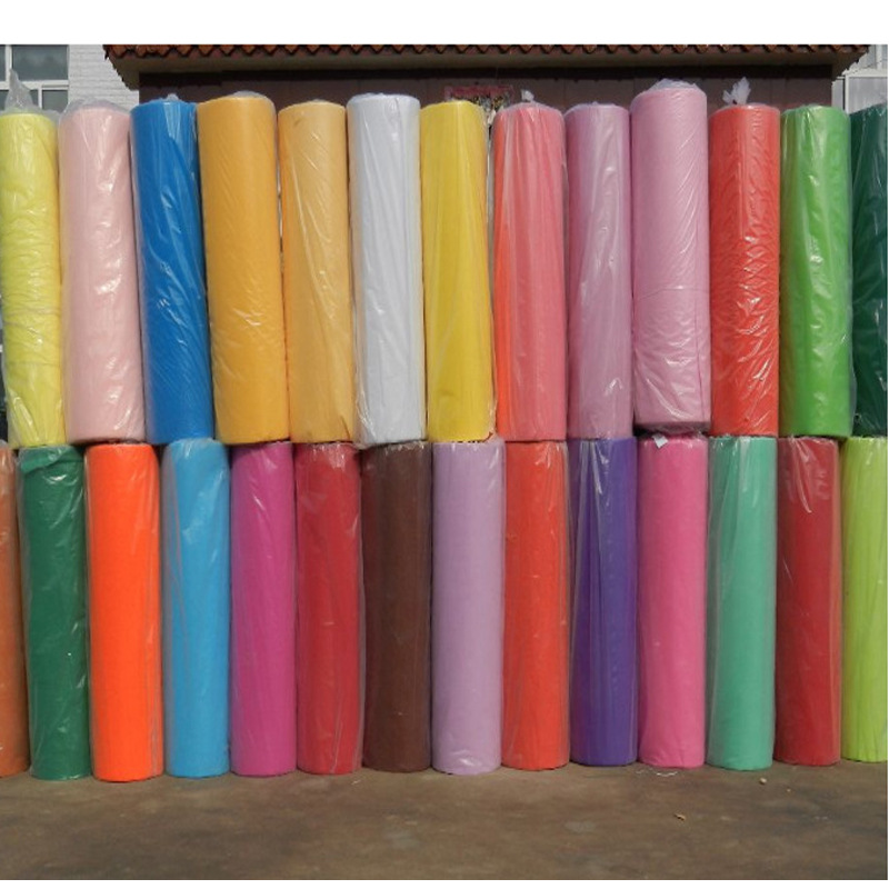 不织布40色 1mm背景装饰墙面背胶毛毡diy手工隔音毛毡布卷材