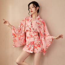 情趣內衣日式和服女主播情趣制服加大碼性感深V和服夜店激情套裝