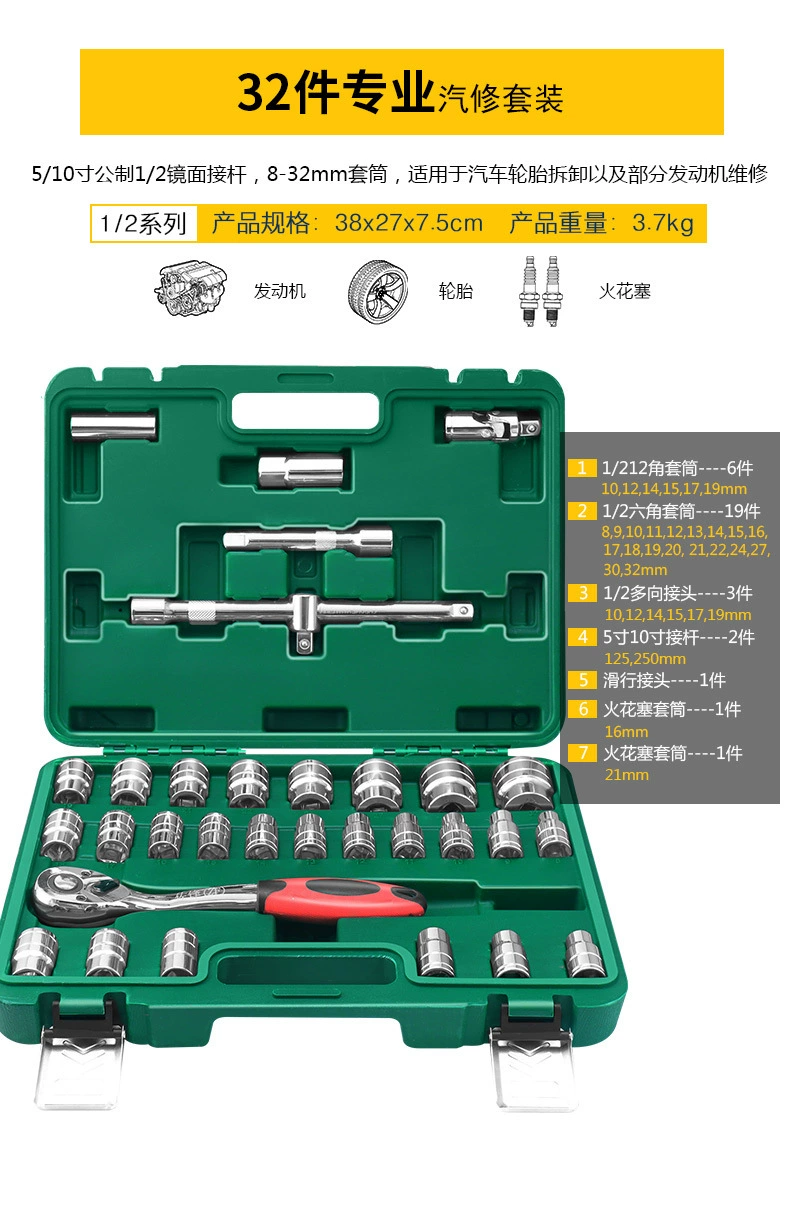 Universal tool set — wrenches & ratchets with gloves and accessories, multiple kit options