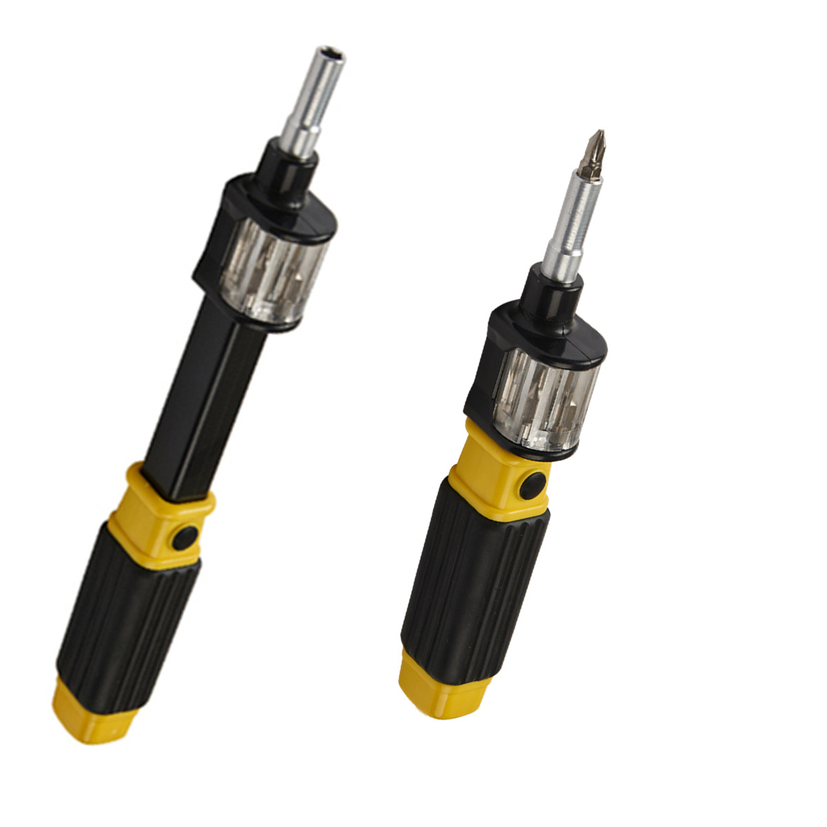 Factory Gift Supermarket Retail Combination Screwdriver 6 in 1 Screwdriver Retractable Rotating Head Changing Square Handle Screwdriver