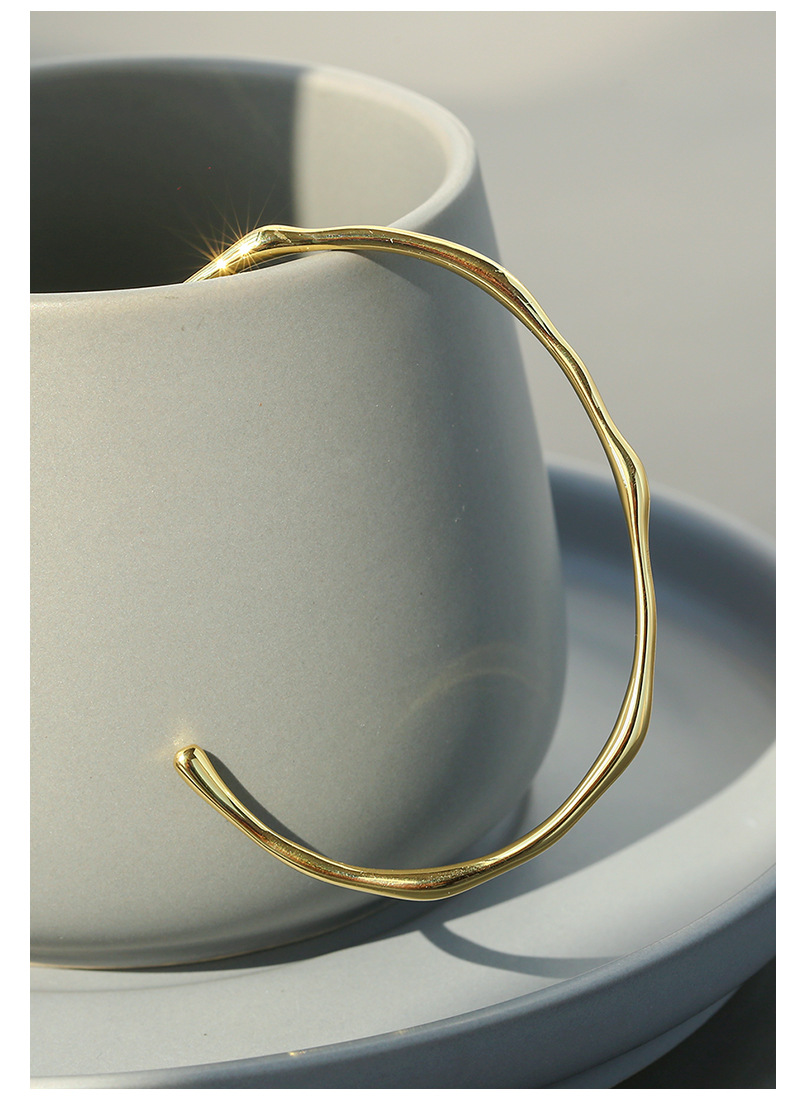 Fashion Solid Color Copper Plating Bangle 1 Piece