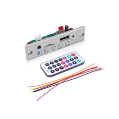 Bluetooth MP3 decoding board with 5V/12V power supply, call function, car audio player, FM radio, long-term availability