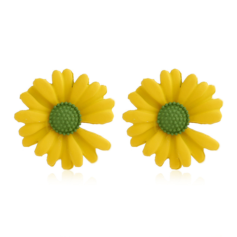 Fashion New Trend Simple Earrings Nihaojewelry Wholesale Sweet Sen Super Sunflower Daisy Flower Earring display picture 23