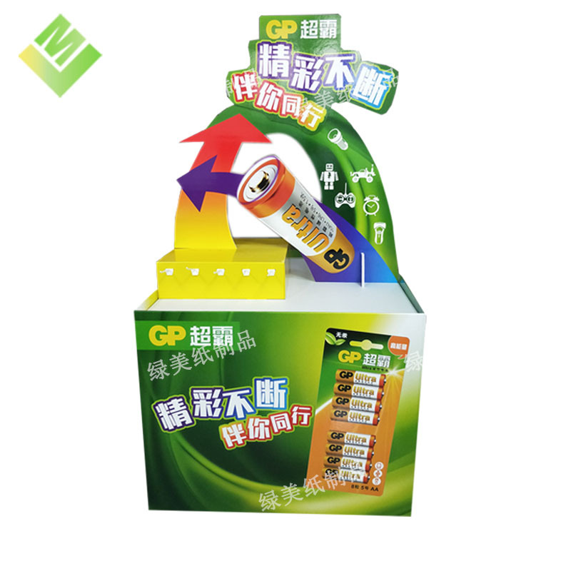 厂家专业定制超市促销纸堆头落地式纸地堆瓦楞纸地堆