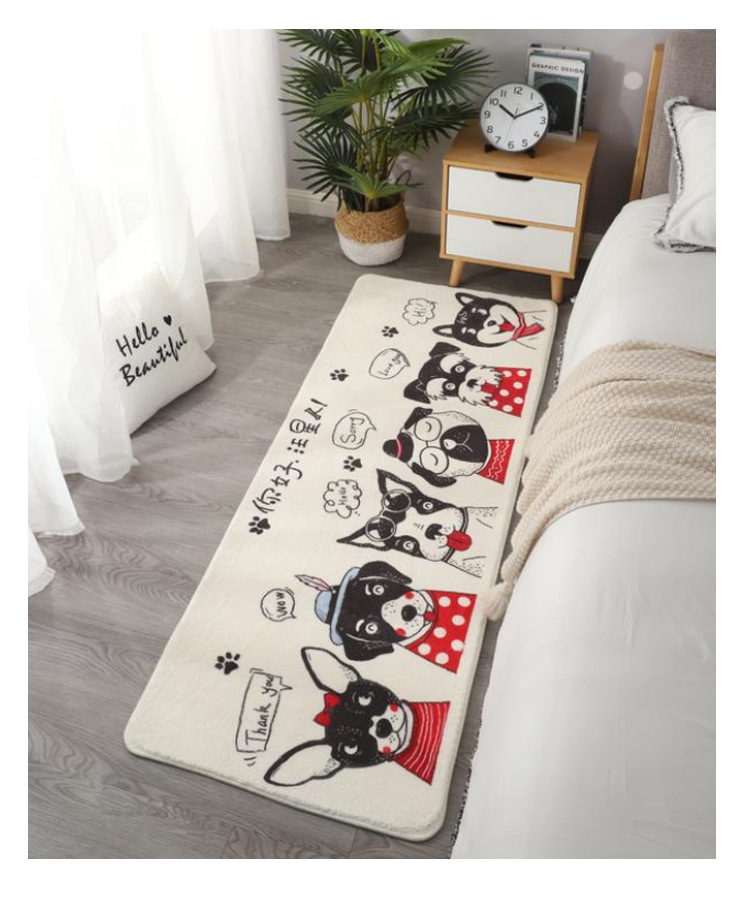 北欧仿羊绒地毯地垫,民宿酒店地毯,茶几沙发地毯,客厅卧室床边满铺柔软地毯